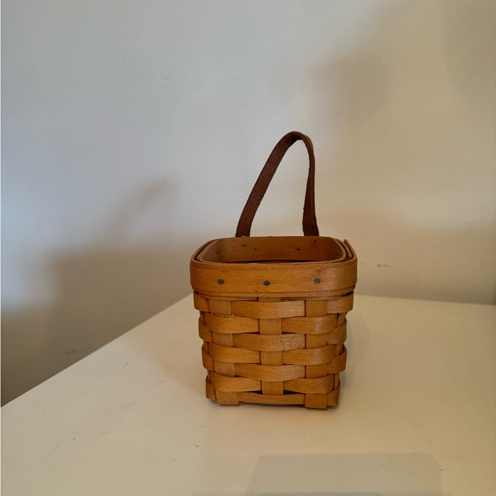Longaberger Handwoven Brown Basket